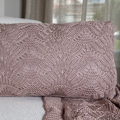 ALMOFADA TRICOT PREMIUM COQUILE ROSE 35 cm x 55 cm