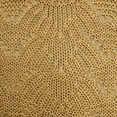 ALMOFADA TRICOT PREMIUM COQUILE AMARELO ACAFRAO 35 cm x 55 cm