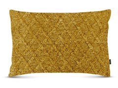 ALMOFADA TRICOT PREMIUM ARAN AMARELO ACAFRAO 35 cm x 55 cm