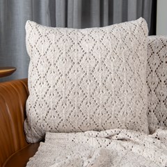 ALMOFADA TRICOT PREMIUM PAVONE LINHO 50 cm x 50 cm