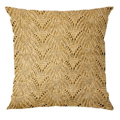 ALMOFADA TRICOT PREMIUM COQUILE AMARELO ACAFRAO 50 cm x 50 cm