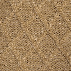 ALMOFADA TRICOT PREMIUM ARAN BEGE SAARA 50 cm x 50 cm