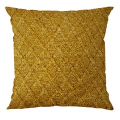 ALMOFADA TRICOT PREMIUM ARAN AMARELO ACAFRAO 50 cm x 50 cm
