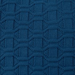 ALMOFADA TRICOT DIAMOND AZUL JEANS 50 cm x 50 cm