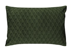 ALMOFADA TRICOT COLMEIA VERDE MILITAR 35 cm x 55 cm