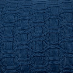 ALMOFADA TRICOT DIAMOND AZUL JEANS 35 cm x 55 cm