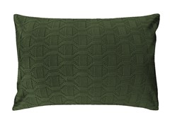 ALMOFADA TRICOT DIAMOND VERDE MILITAR 35 cm x 55 cm