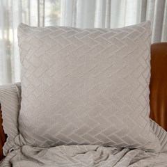 ALMOFADA TRICOT LINK NATURAL 50 cm x 50 cm