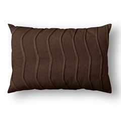ALMOFADA TRICOT WAVES MARROM CAFE 35 cm x 55 cm