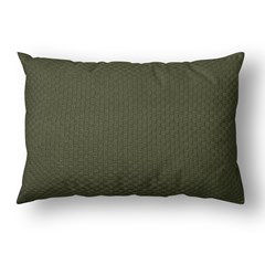 ALMOFADA TRICOT MATTONE VERDE OLIVA 35 cm x 55 cm
