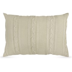 ALMOFADA TRICOT TRESSE NATURAL 35 cm x 55 cm