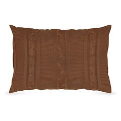 ALMOFADA TRICOT TRESSE TERRACOTA 35 cm x 55 cm