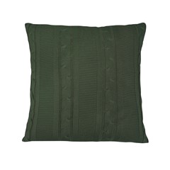 ALMOFADA TRICOT TRESSE VERDE 50 cm x 50 cm