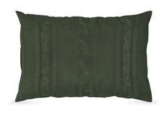 ALMOFADA TRICOT TRESSE VERDE 35 cm x 55 cm