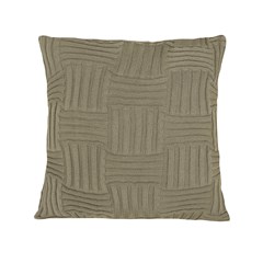 ALMOFADA TRICOT CESTINO BEGE CAMELO 50 cm x 50 cm