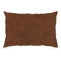 ALMOFADA TRICOT CESTINO TERRACOTA 35 cm x 55 cm