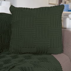 ALMOFADA TRICOT CESTINO VERDE 50 cm x 50 cm