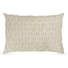 ALMOFADA TRICOT BOSSA NATURAL 35 cm x 55 cm