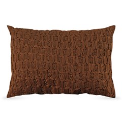 ALMOFADA TRICOT BOSSA TERRACOTA 35 cm x 55 cm