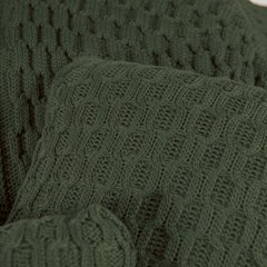 ALMOFADA TRICOT BOSSA VERDE 35 cm x 55 cm