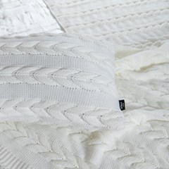 ALMOFADA TRICOT INFINI OFF WHITE 35 cm x 55 cm