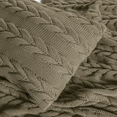 ALMOFADA TRICOT INFINI BEGE CAMELO 35 cm x 55 cm