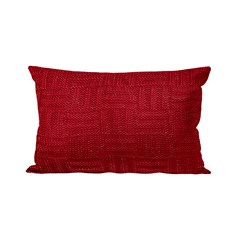 ALMOFADA TRICOT TRESSE BORDO COM LUREX 35 cm x 55 cm