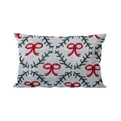 ALMOFADA TRICOT LACOS E RAMOS 35 cm x 55 cm