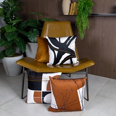 ALMOFADA VELUDO LUXOR 058 LISA TERRACOTA 43 cm x 43 cm