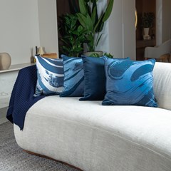 ALMOFADA VELUDO LUXOR 321 COM CORDONE 43 cm x 43 cm