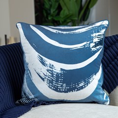 ALMOFADA VELUDO LUXOR 322 COM CORDONE 43 cm x 43 cm