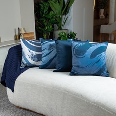 ALMOFADA VELUDO LUXOR 322 COM CORDONE 43 cm x 43 cm