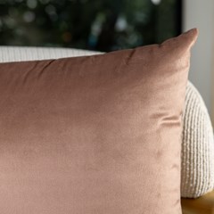 ALMOFADA VELUDO LUXOR 353 LISA MARROM 43 cm x 43 cm