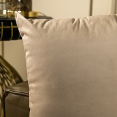 ALMOFADA VELUDO LUXOR 357 LISA AREIA 43 cm x 43 cm