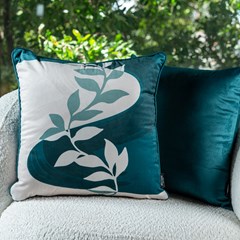 ALMOFADA VELUDO LUXOR 358 COM CORDONE 43 cm x 43 cm