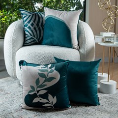 ALMOFADA VELUDO LUXOR 358 COM CORDONE 43 cm x 43 cm