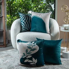 ALMOFADA VELUDO LUXOR 359 COM CORDONE 43 cm x 43 cm