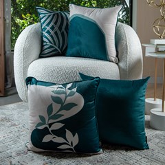 ALMOFADA VELUDO LUXOR 360 COM CORDONE 43 cm x 43 cm