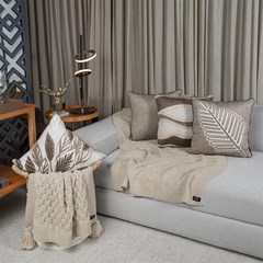 ALMOFADA VELUDO LUXOR 374 COM CORDONE 43 cm x 43 cm