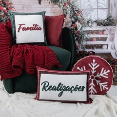 ALMOFADA NATALINA 492 COM GUIZO 43 cm x 43 cm