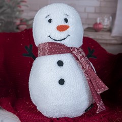 ALMOFADA NATAL. 531 FORMATO FLOC C/ BORD. E APLIC. 30 cm x 46 cm