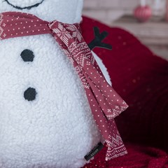 ALMOFADA NATAL. 531 FORMATO FLOC C/ BORD. E APLIC. 30 cm x 46 cm