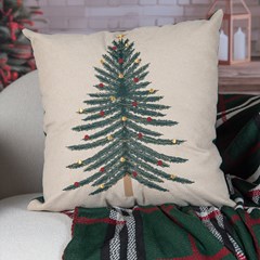 ALMOFADA NATALINA 532 COM BORDADO 43 cm x 43 cm