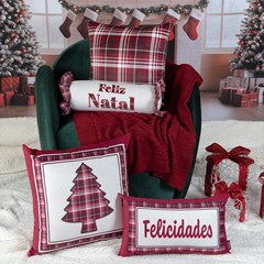 ALMOFADA NATALINA 538 28 cm x 48 cm