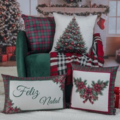 ALMOFADA NATALINA 541 35 cm x 55 cm