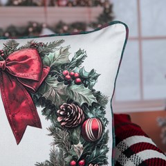 ALMOFADA NATALINA 543 COM CORDONE 43 cm x 43 cm