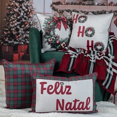 ALMOFADA NATALINA 544 COM CORDONE 43 cm x 43 cm