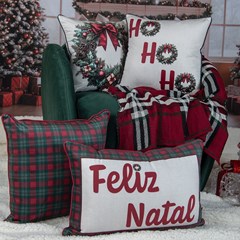 ALMOFADA NATALINA 545 COM CORDONE 35 cm x 55 cm