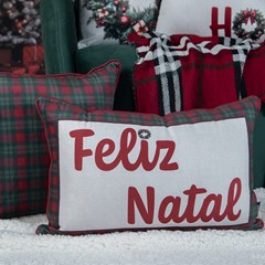 ALMOFADA NATALINA 546 COM CORDONE 43 cm x 43 cm