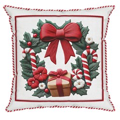 ALMOFADA NATALINA 549 COM CORDAO 43 cm x 43 cm